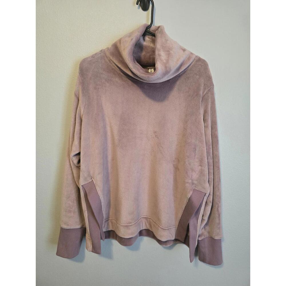 Athleta Mauve Pink Double Cozy Karma Funnel Neck Pullover Sweatshirt (M)